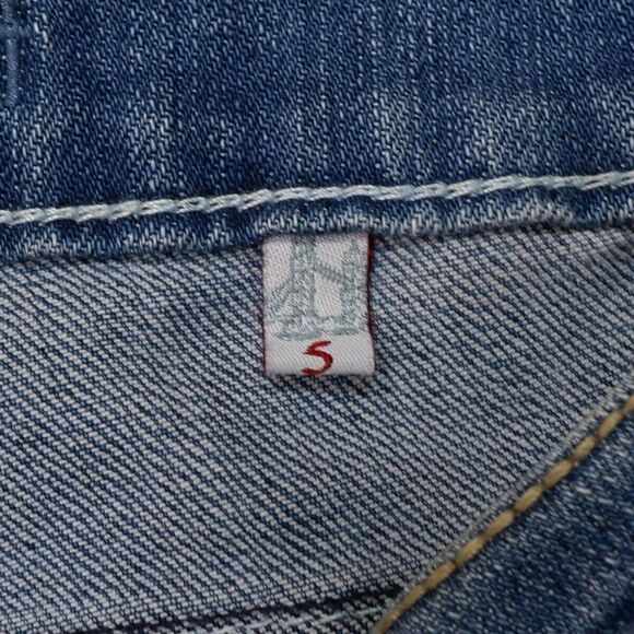 Baker Street Bootcut Jeans Juniors 5 Embellished Blue Denim Stretch 28x31.5 - Picture 7 of 12